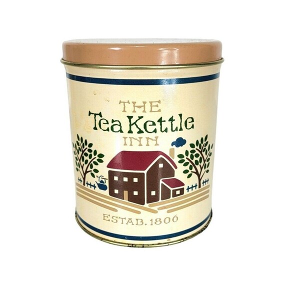 VTG Farmhouse Nesting Set of Three Tins Tea Kettle Coffee Cottage Sugar Shack - Picture 9 of 12